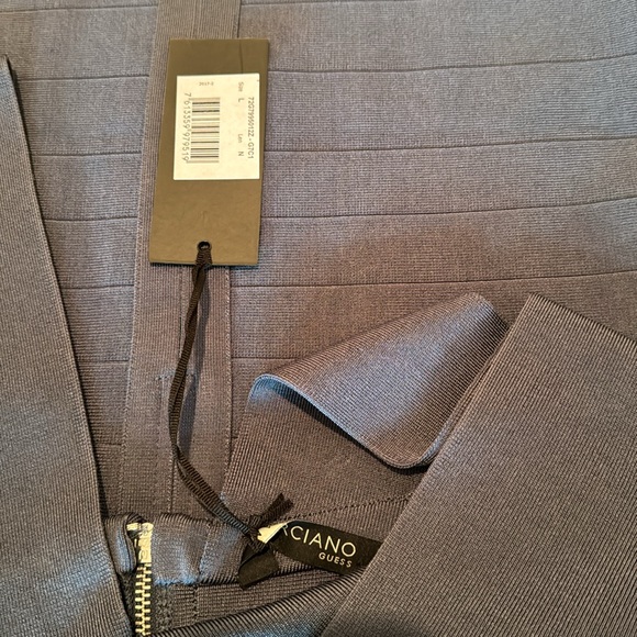 NWT Marciano Bodycon Dress with Silver Zipper Detail - Picture 6 of 6